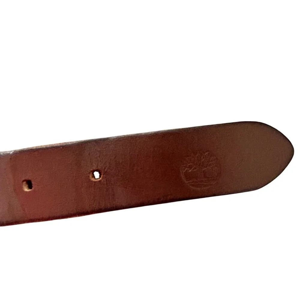 Timberland Boys Brown Genuine Leather Belt Size M 26-28 B78008 NEW NWT